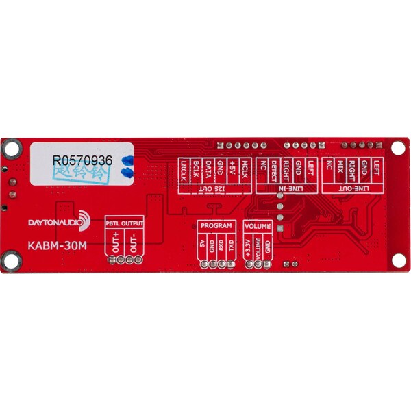 Main product image for Dayton Audio KABM-30M 1 x 30W Bluetooth 5.0 Amp Board with EQ Programing Port325-530